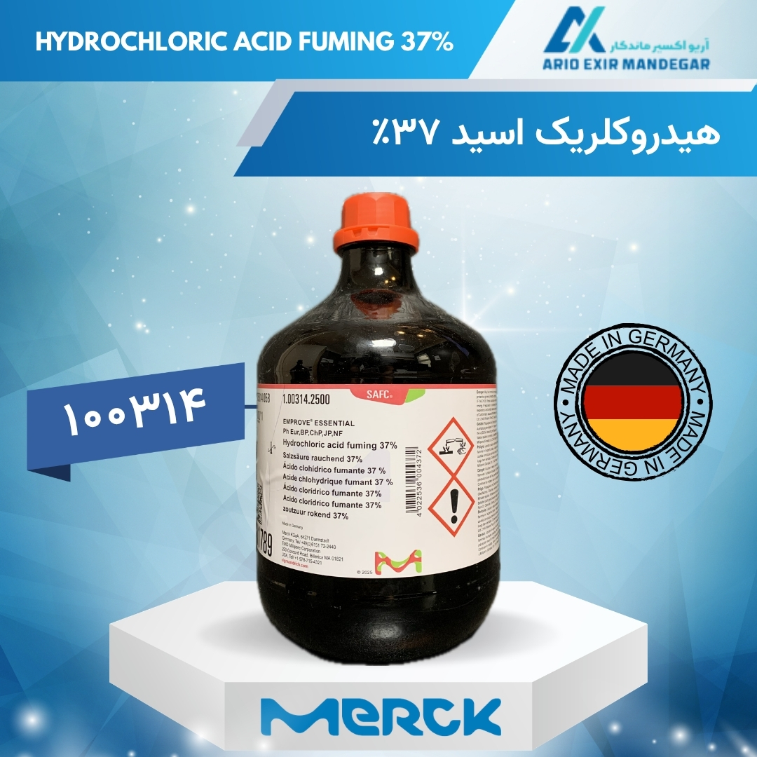اسید هیدروکلریک دودکننده 37٪ EMPROVE® Essential مرک 100314 | Hydrochloric Acid Fuming 37%